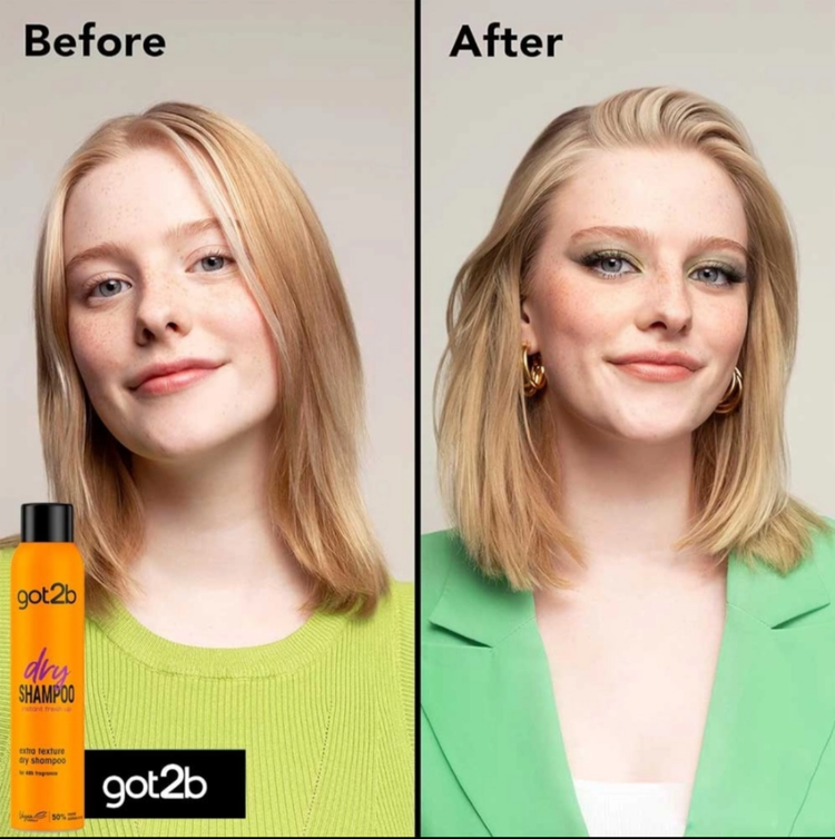 شامپو خشک شوارزکوف گات تو بی حجم دهنده مو مدل رفرش refresh