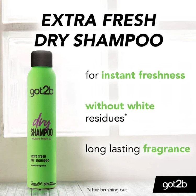 شامپو خشک شوارزکوف گات تو بی حجم دهنده مو مدل رفرش refresh