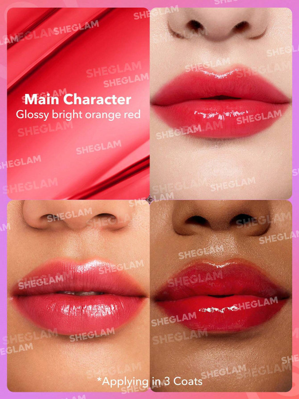 رژلب خیس آینه ای شیگلم مدل MIRROR KISS رنگ Main character