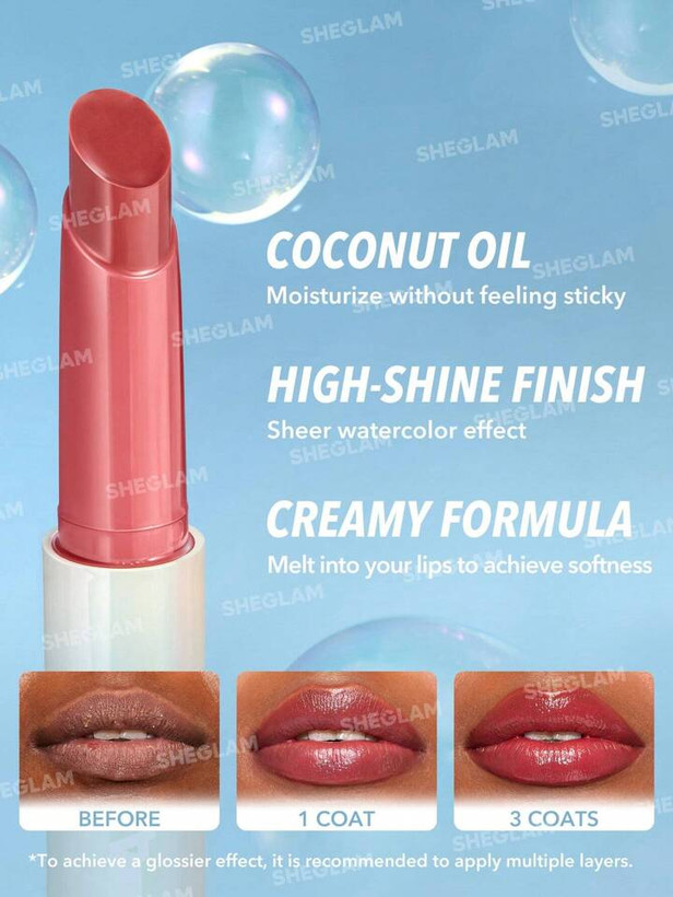 لیپ گلاس پلامپر شیگلم مدل Pout-Perfect Shine رنگ FIRST CRUSH و رنگ HOT STUFF