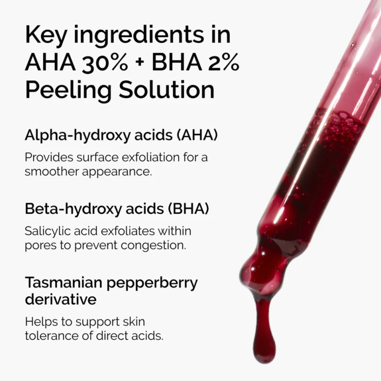 سرم پیلینگ اوردینری، لایه بردار قوی (30mL) The Ordinary, AHA 30% + BHA 2% Peeling Solution