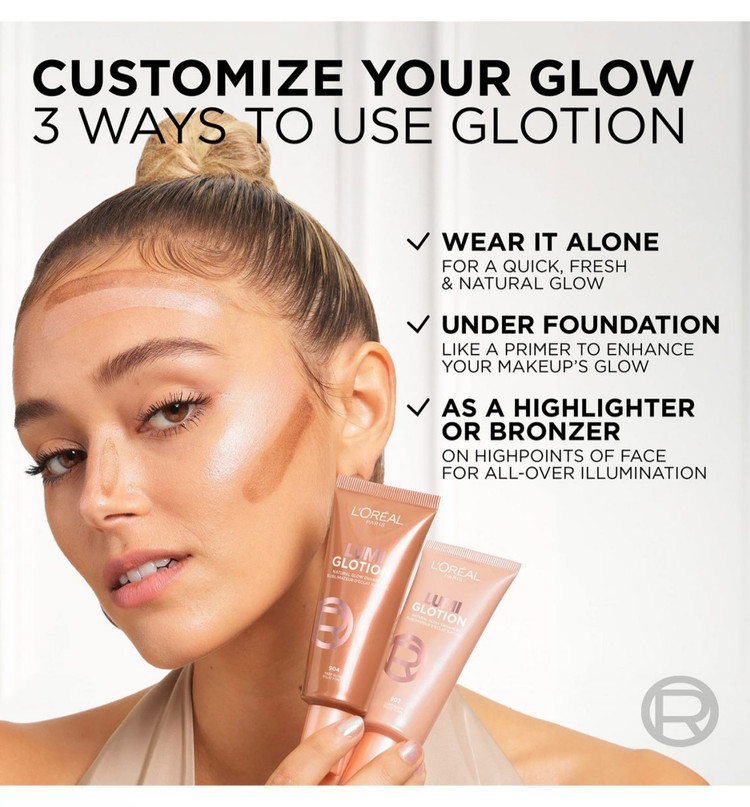 کرم درخشان کننده پوست لومی گلوشن لورئال Lumi Glotion Cream