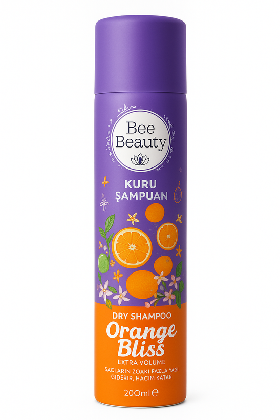 شامپو خشک بی بیوتی Bee beauty رایحه استوایی و پرتقالی