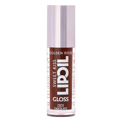 لیپ اویل رنگی طعم دار گلدن رز مدل Sweet Kiss Lip Oil کد 06 (رنگ Coco Chocolate)
