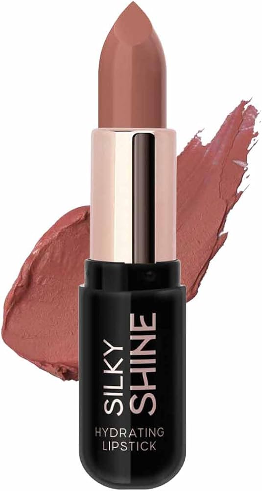 رژلب جامد براق گلدن رز مدل Silky Shine کد 205