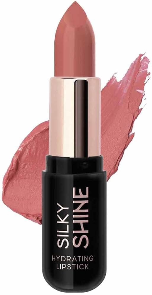 رژلب جامد براق گلدن رز مدل Silky Shine کد 206
