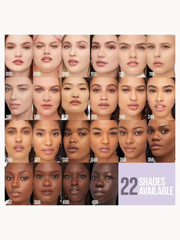 کرم پودر شماره 118 لومی مات Maybelline مدل سوپر استی 30 ساعته