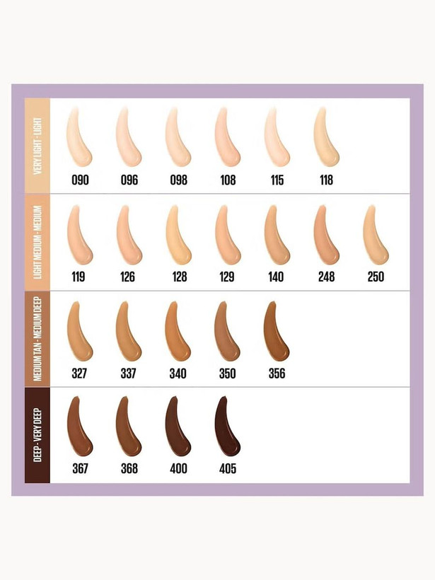 کرم پودر شماره 129 لومی مات Maybelline مدل سوپر استی 30 ساعته